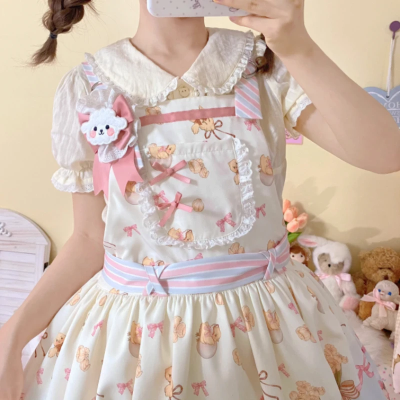 Y2k JK кружевная Лоскутная рубашка японские кавайные Топы Блузки Фея Харадзюку