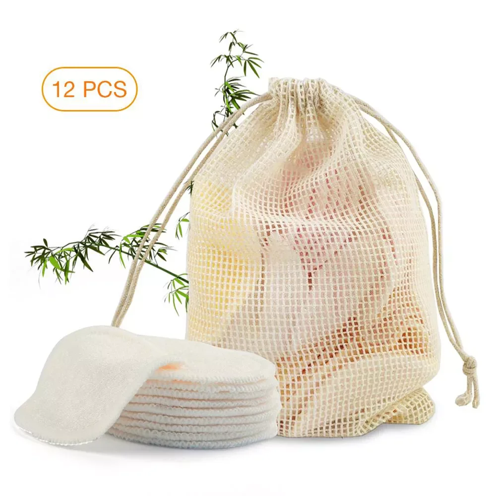 

Makeup Remover Pads Wipes Washable Facial Cleansing Pad Fiber Facial Skin Care Bamboo Reusable Nursing Pads Skin Cleaning