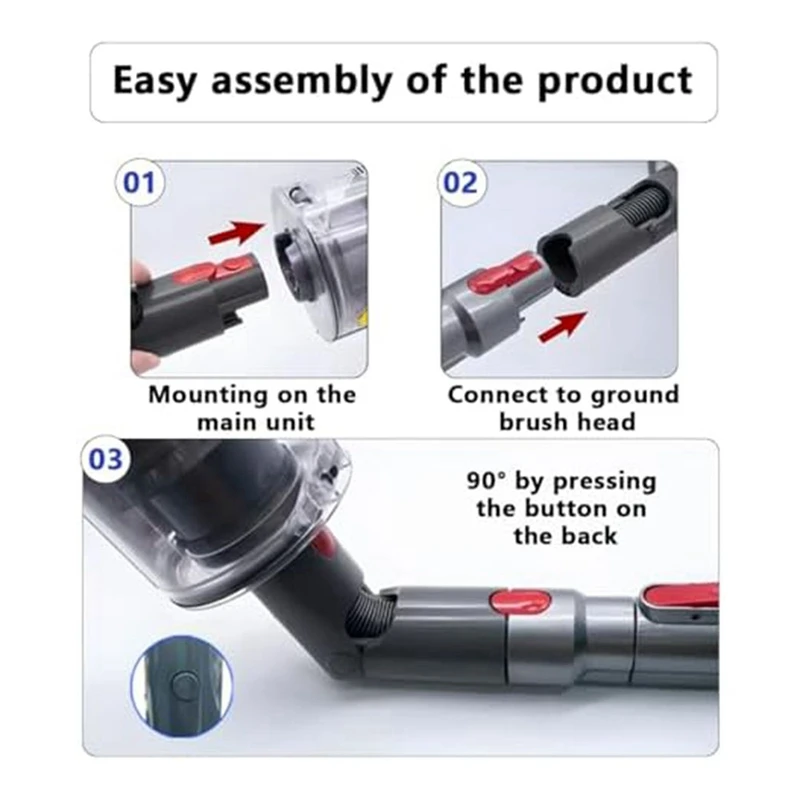 Фото Адаптер для Dyson V15, V11, V10, V8, V7, адаптер с низким уровнем яркости для Dyson, Соединительный адаптер для пылесосов Dyson, аксессуары №3