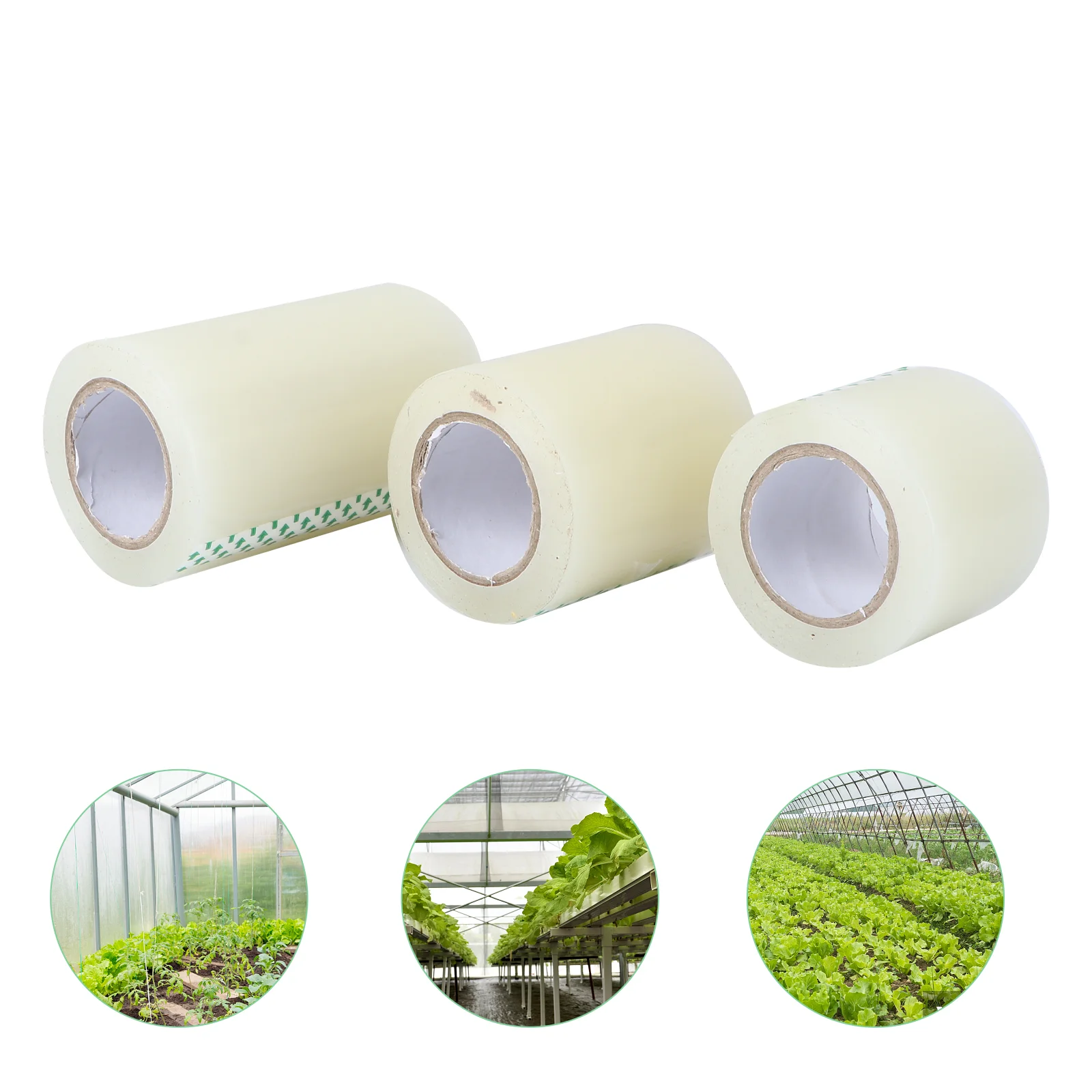 

3 Rolls of Tape Adhesive Portable Utility Durable Professional Revamp Gummed Tapes for Outdoor Greenhouse