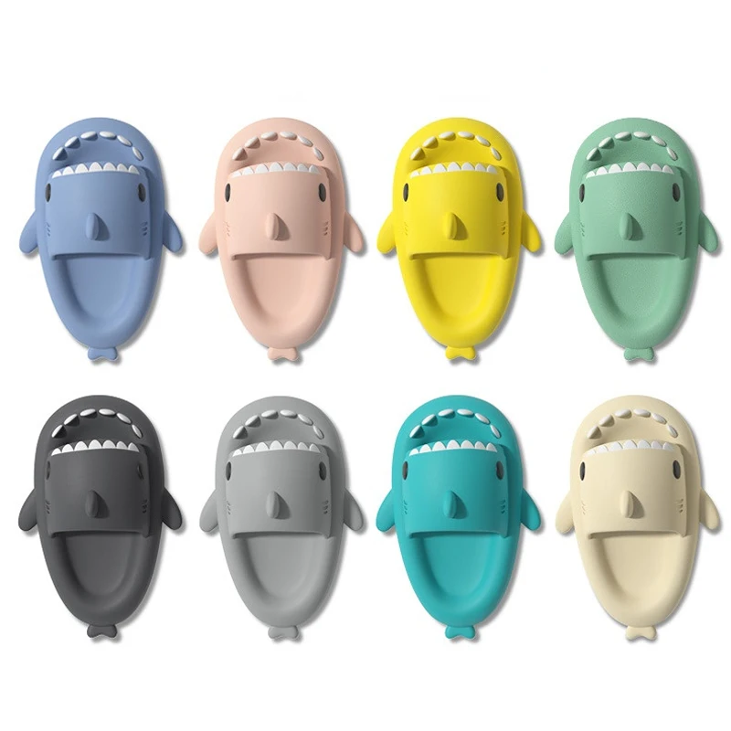 Cloud Women Shark Clapper Summer Soft Sandal Non Slip Slides Flip Flops Men Male Ladies Funny Flat Shoe Female