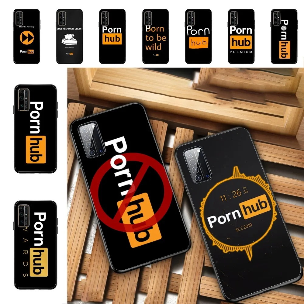 Yellow-P-Pornhubes Phone Case For Huawei Honor 10 lite 9 20 7A 9X 30 50 60 70 pro plus Soft Silicone Cover