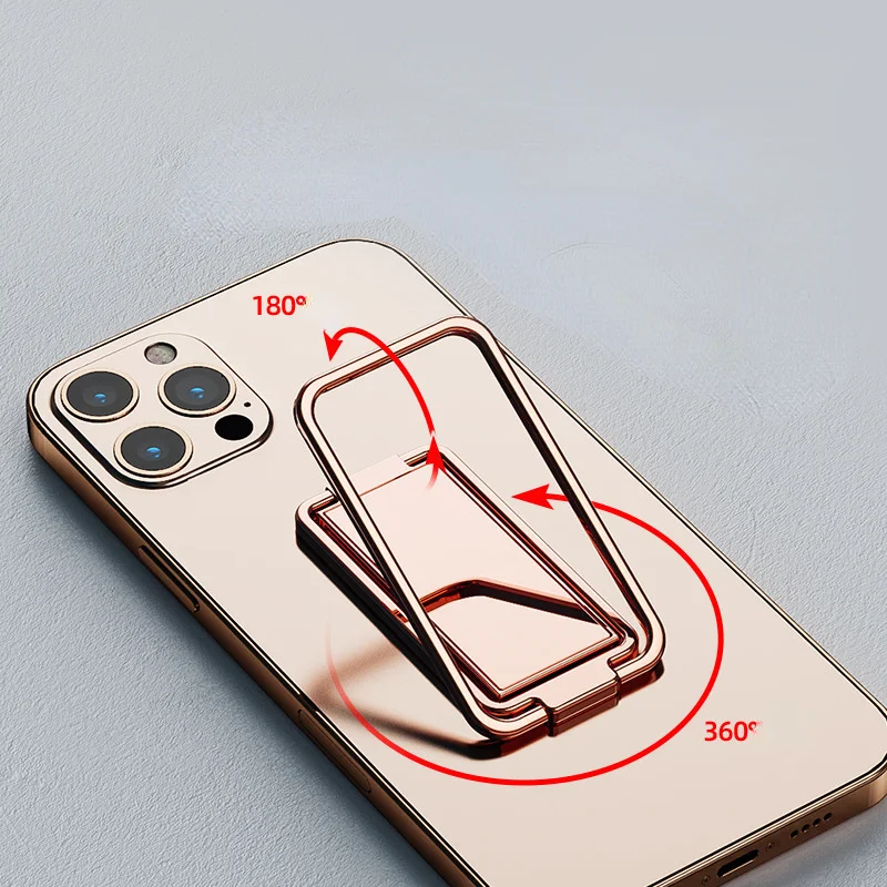 360 rotation foldable mobile phone stand back ultra thin phone ring holder multi angle portable for desk metal finger kickstand free global shipping