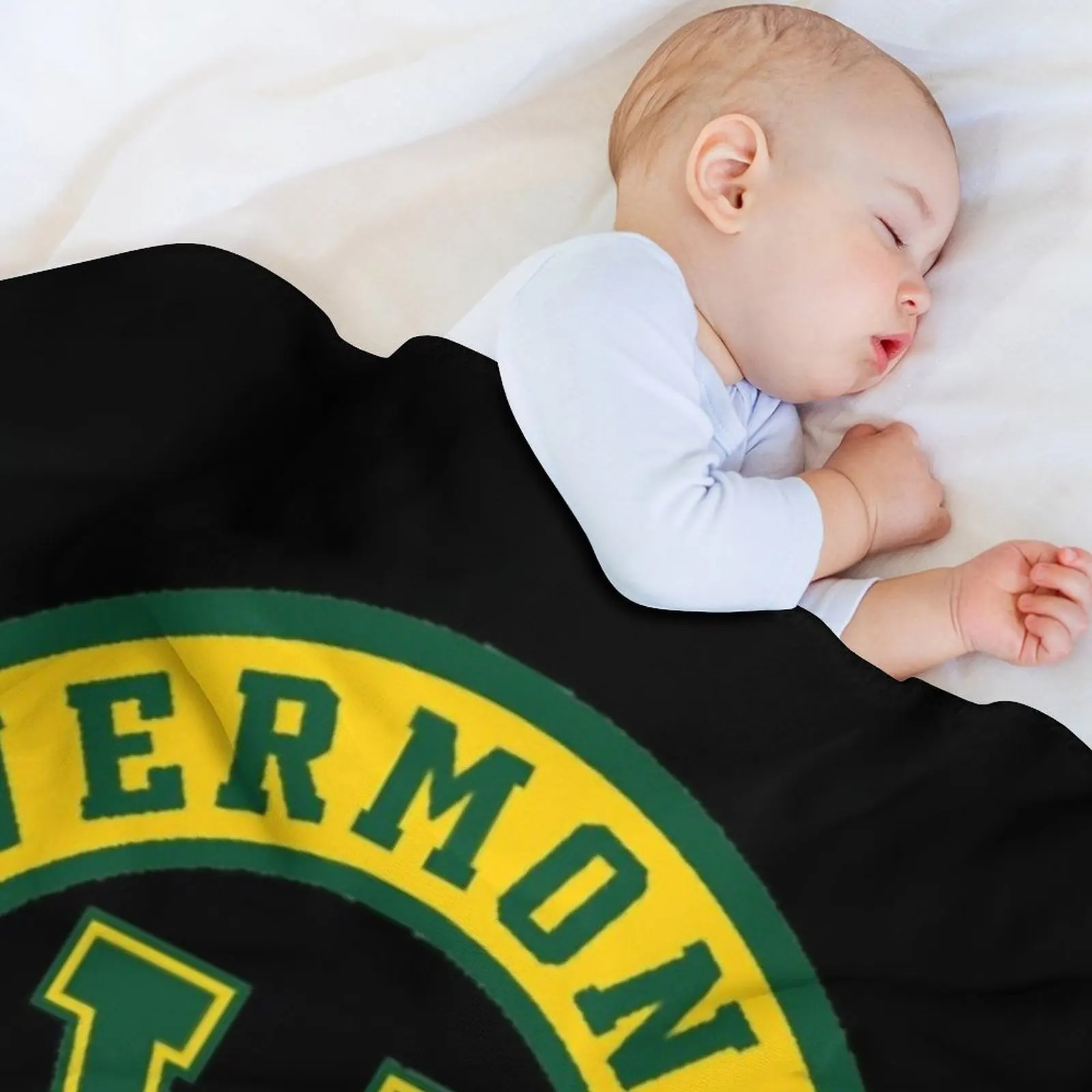 Фото Университет Вермонта - UVM - Плед Catamounts, всепогодный мягкий плед для дивана №3