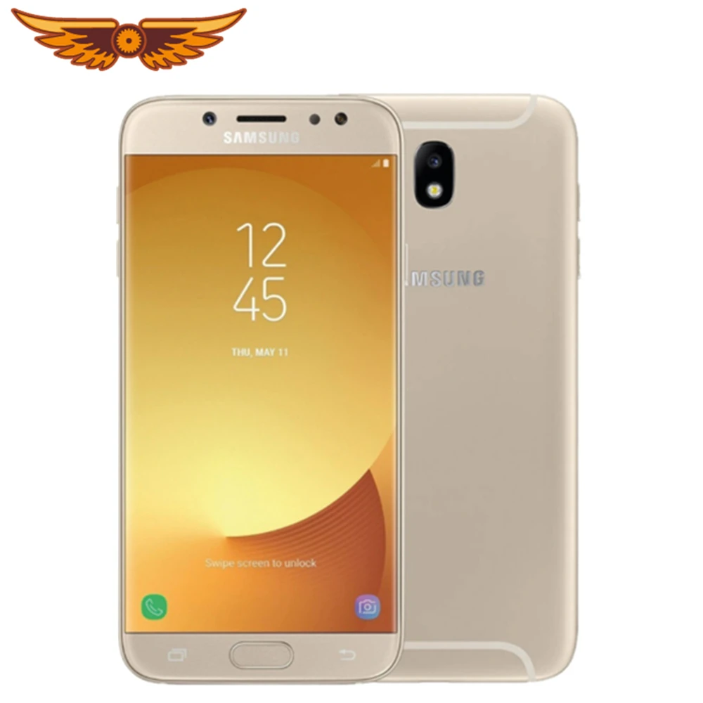 Оригинальный смартфон Samsung Galaxy J7 J730F 5,5 дюйма, восьмиядерный процессор, 3 ГБ оперативной памяти, 16 ГБ встроенной памяти, поддержка 4G, 13 МП камера, две SIM-карты, разблокированный.