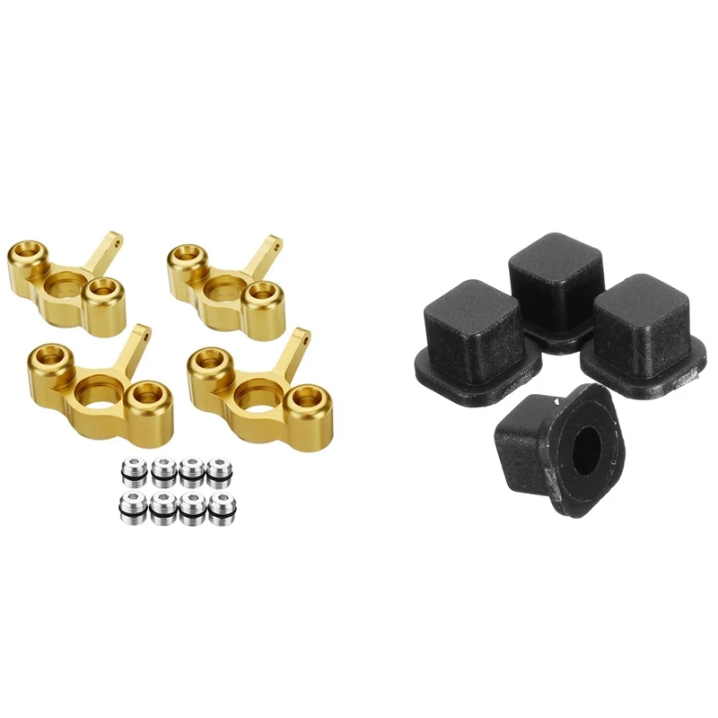 

2 Set RC Car Part: 1 Set Metal Steering Knuckles Hub Carrier Block EA1003 & 1 Set Pin Needle Cap EB1012