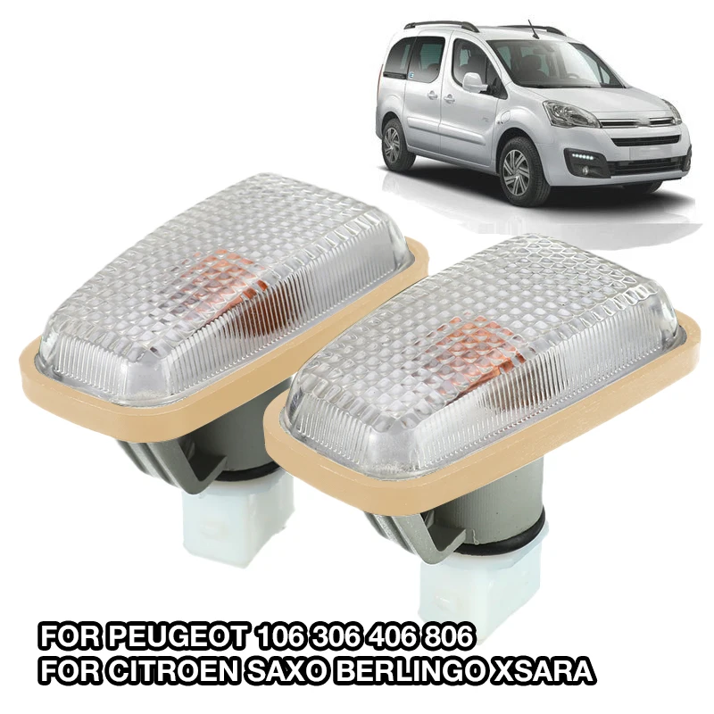 2 шт. для Peugeot 106 306 406 806 Citroen Saxo Berlingo Xsara ретрансляторная лампа указатель Поворота