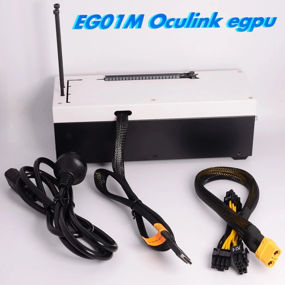 Фото Док-станция M.2 NVME To Oculink для внешнего графического процессора, 8 контактов, 64 Гбит/с Gen4, 550 Вт, блок питания для ПК, ноутбука, держателя видеокарты №1