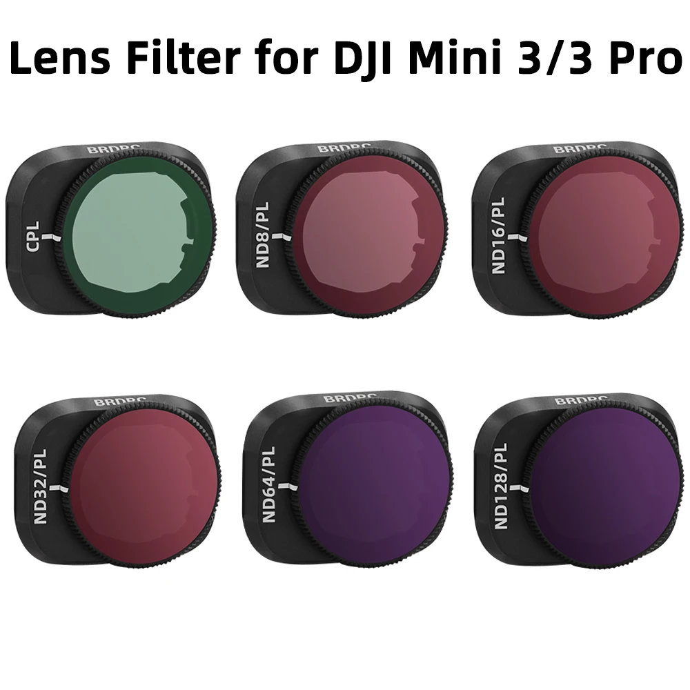 

Drone Filter For DJI Mini 3/Mini 3 Pro Camera Lens UV CPL NDPL Anti-scratch Polarizer Optical Glass Set Portable Accessories