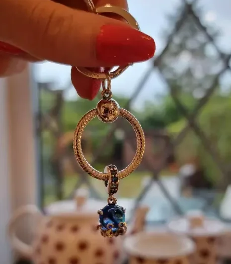 Pandora-Pieuvre mignonne en verre de Murano, poisson et tortue de mer et conque, perle, étoile de mer et coquillage, Triple Dangle Charm, Pixar Dory pour le bricolage