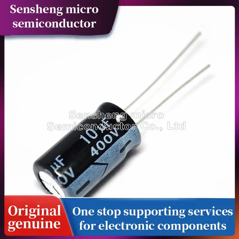 

100% New 10pcs/lot Higt quality 400V10UF 10*17mm 10UF 400V 10*17 Electrolytic capacitor