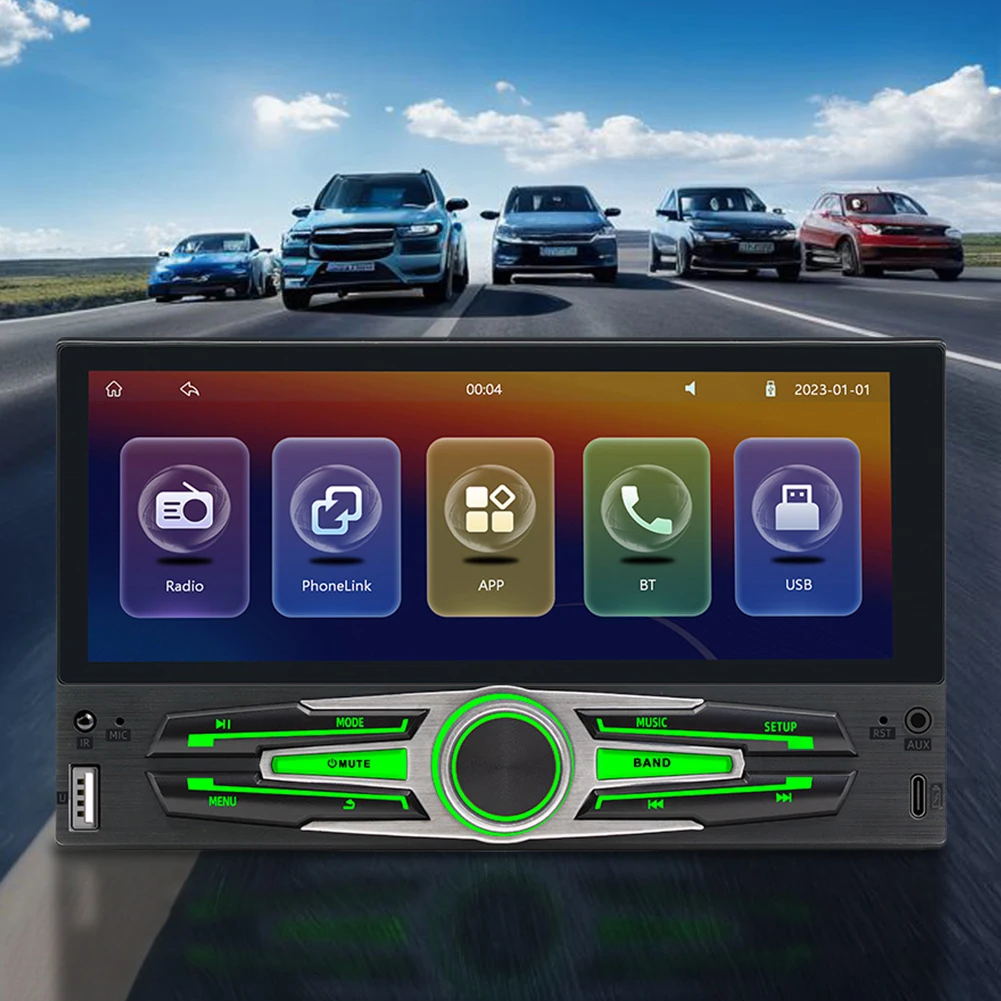 6 86 дюймовый автомобильный MP5-плеер MirrorLink беспроводной CarPlay Android радиоприемник