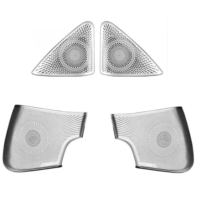 

Для Mercedes-Benz 2011-2012 R172 SLK200 2016-2019 W197 SLC300 260 внутренняя модифицированная сетчатая крышка дверного динамика