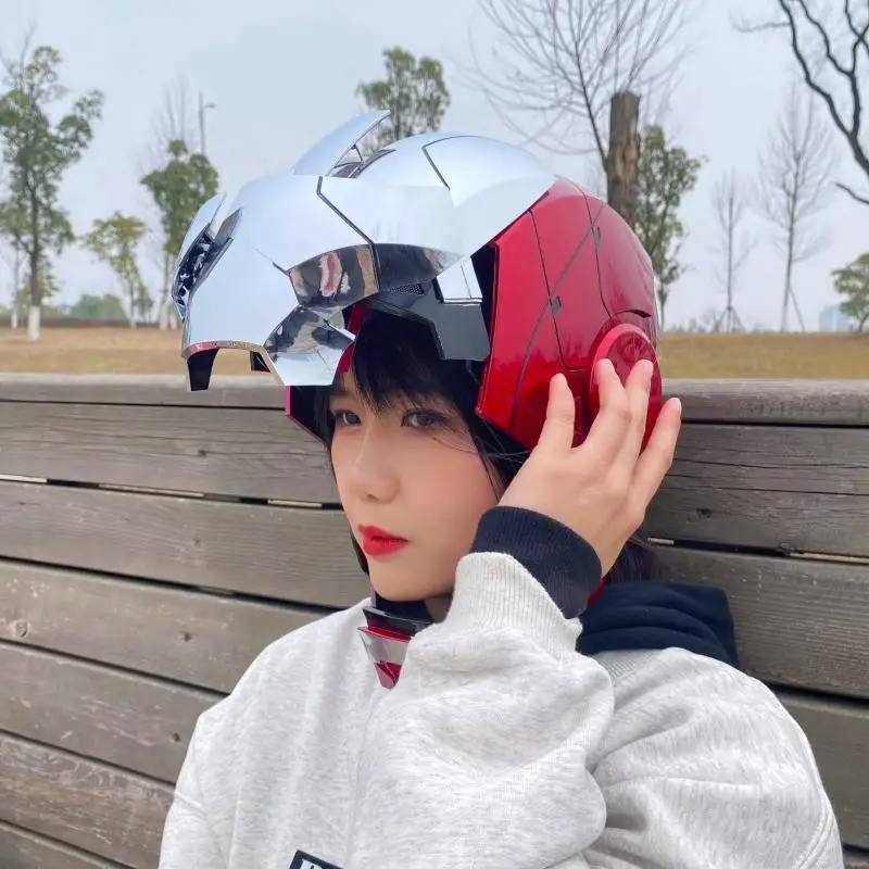 

Mk5 шлем для косплея Железный человек Электрический Многокомпонентный открытие закрытие китайский английский двуязычный голос пульт диста...