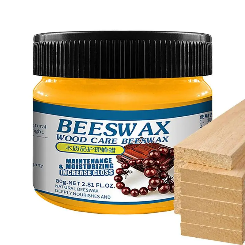 

Полировка для мебели Beewax, полировка из твердой древесины, полировка для домашней мебели, полировка воском, многоразовый пчелиный воск с губкой, для дома