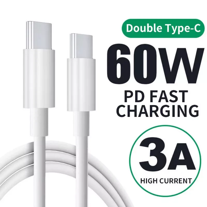 

USB Type-C Charging Cables Fast Charge 2 in 1 Transmission Double 60w Fast Charge Line is For new MacBook Pro Huawei matebook