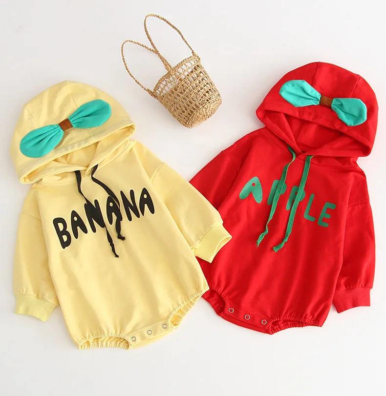 Осенняя одежда Sprint с длинным рукавом и капюшоном Одежда для новорожденных