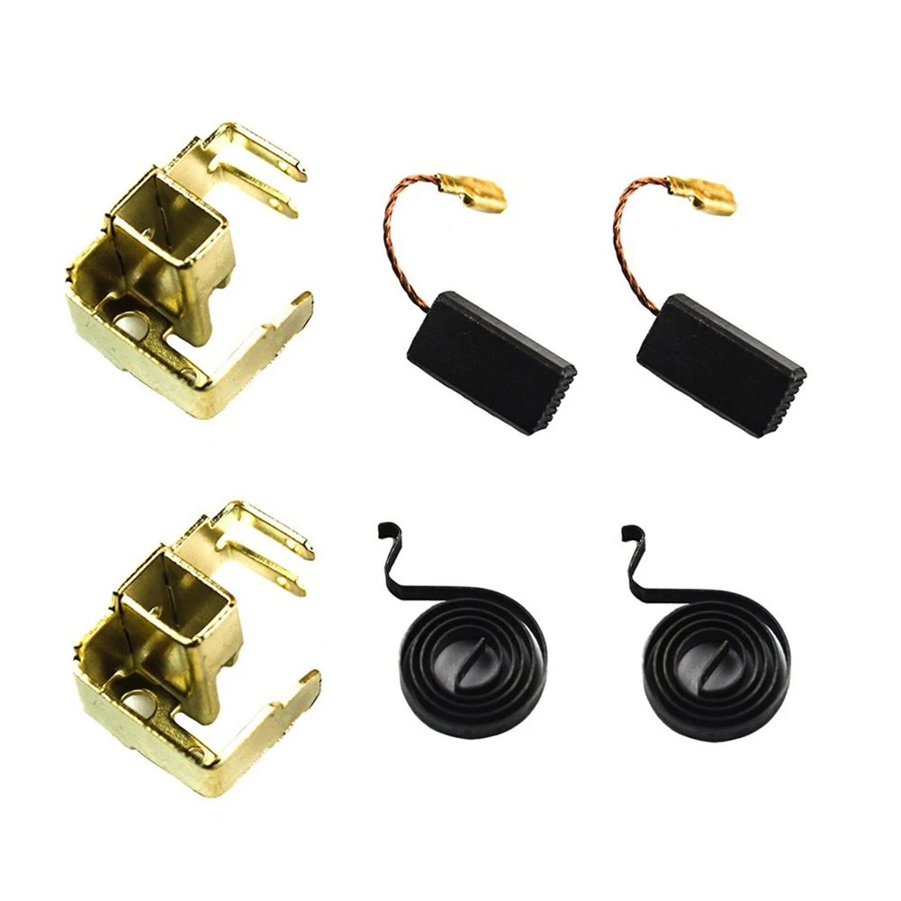 

6Pcs/Pack Carbon Brush W Spring W Holder Set For Bosch GWS6-100 Angle Grinder Parts Non-OEM Product / Power Tool Accessory Only