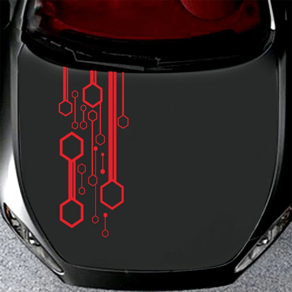 

D-2629 1 набор, наклейки, спортивные гоночные полосатые наклейки, забавное тело, украшения «сделай сам», аксессуары для стайлинга