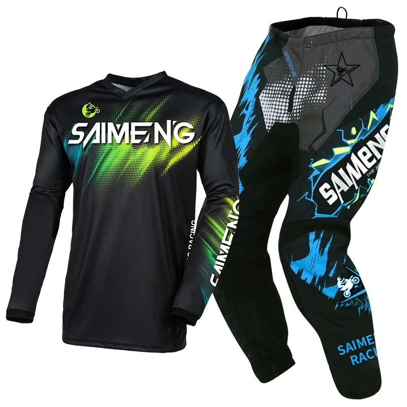 Костюм для мотокросса трикотажные брюки мужчин и женщин езды на мотоцикле по