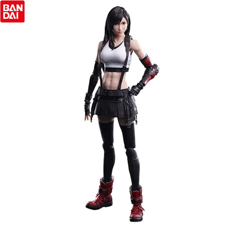 

Bandai Anime Game FF VII Tifa Lockhart Action Figure Collection Play Arts Kai Figurine PVC Cloud Strife Hot Kids Toy Playarts