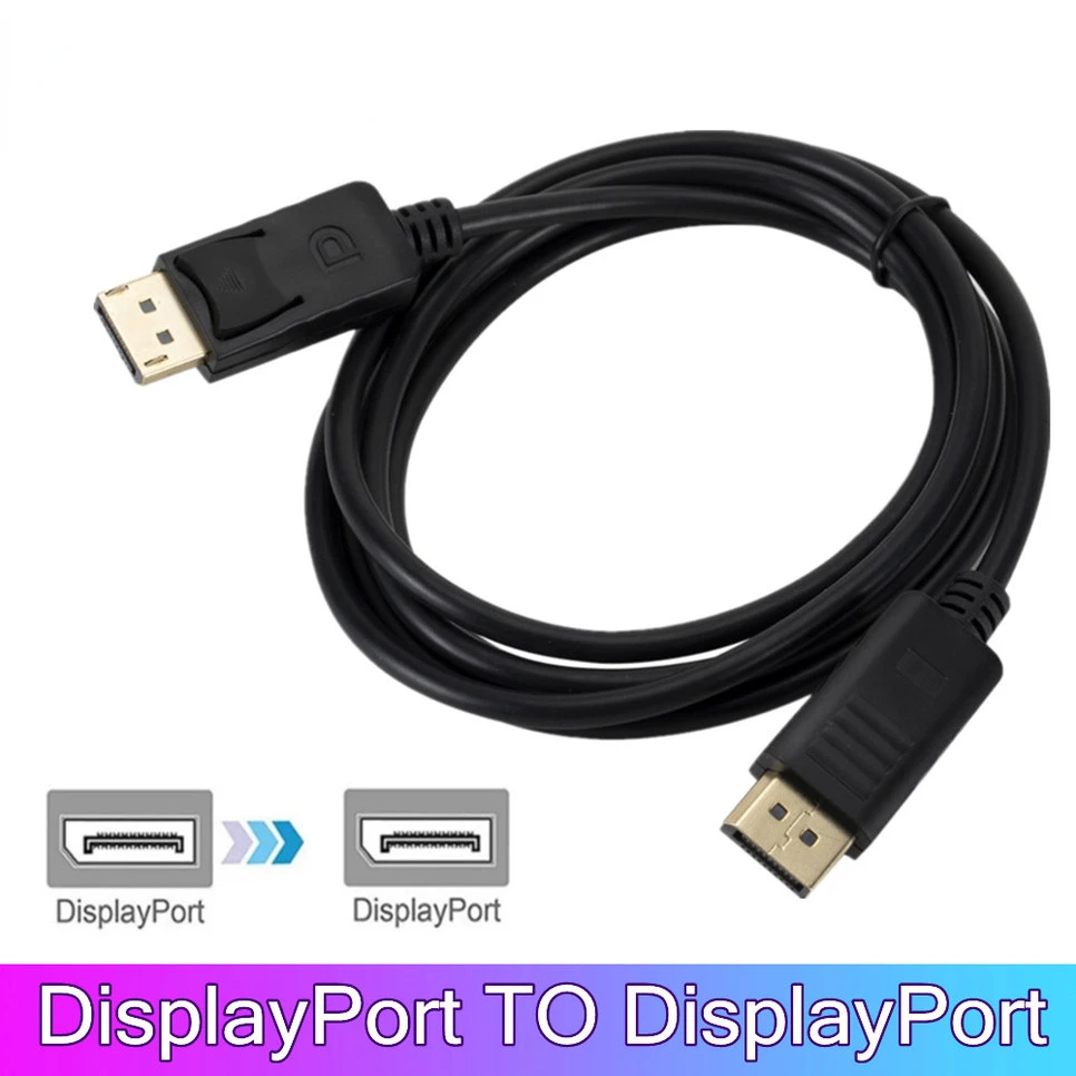 

DisplayPort 1.2 Cable 1.8M 1080P HDR Display Port Audio Cable for Video PC Laptop TV Display Port 1.2 DP to DP Cable