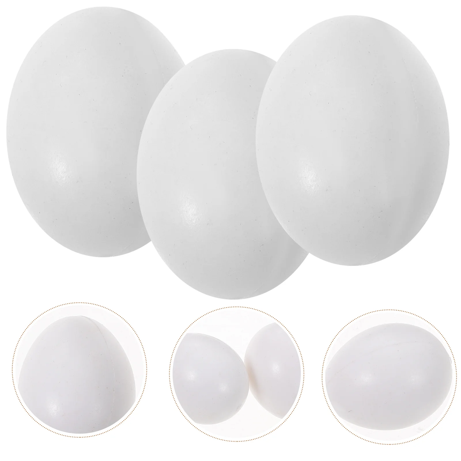 

10pcs Realistic Bird Eggs Plastic Fake Bird Egg Bird Laying Prop