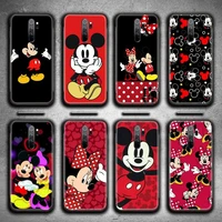 cute mickey and minnie phone case for redmi 9a 9 8a note 11 10 9 8 8t pro max k20 k30 k40 pro
