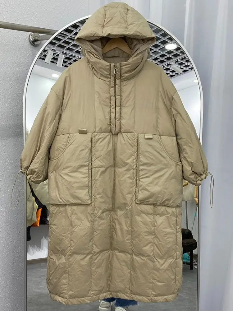 

New Women Long Down Jacket White Duck Down Jackets Winter Warm Coats And Parkas Female Outwear