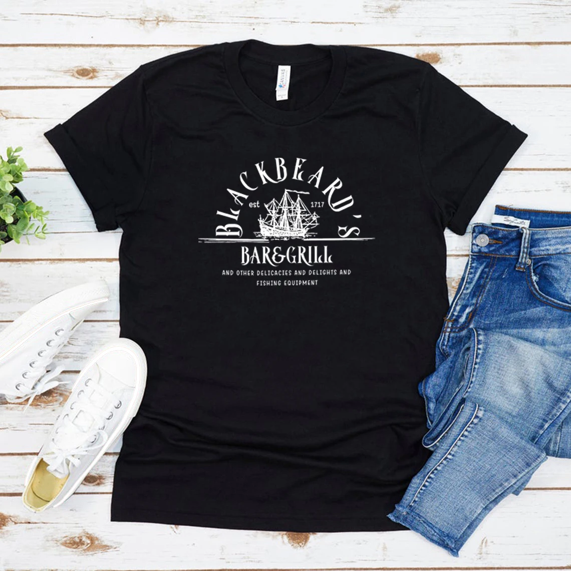 

Black Beard's Bar and Grill T-shirt Our Flag Means Death T Shirt Gentleman Pirate T-shirts Vintage LGBT Shirts Short Sleeve Tops