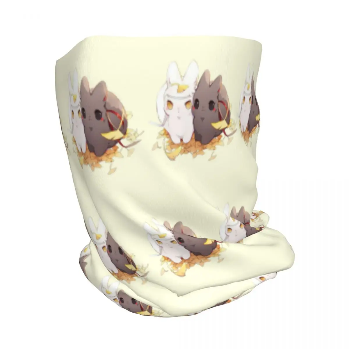 Фото Ветрозащитная многофункциональная повязка-бандана Untamed Mdgz Wangxian Bunnies Mo Dao Zu Shi: шарф, маска для лица, шапка-бини для мужчин и женщин №2