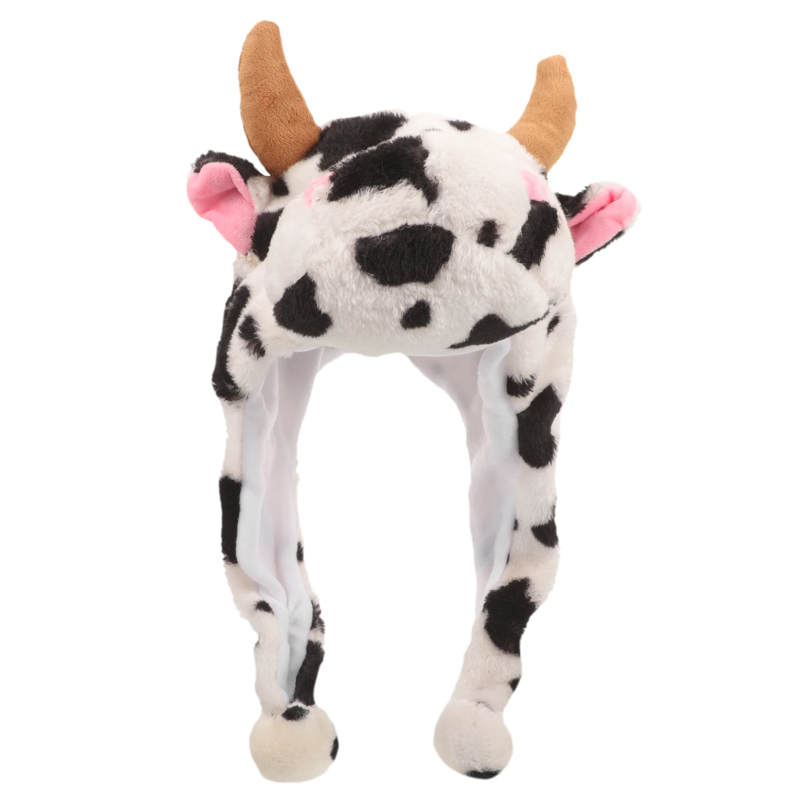 

Animal Hat Adult Costume Aldult Cow Accessory Plush Warm Horn Ears Cute Parent-child Costumes