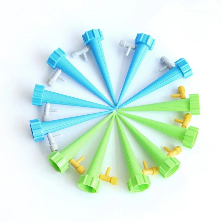 

6PC Automatic Watering Device Adjustable Water Flow Drainer with Switch Control Valve Dropper Drip Irrigation