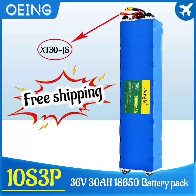 

2023New 36V 20Ah 18650 Rechargeable lithium Battery pack 10S3P 500W High power for Modified Bikes Scooter Electric Vehicle,With