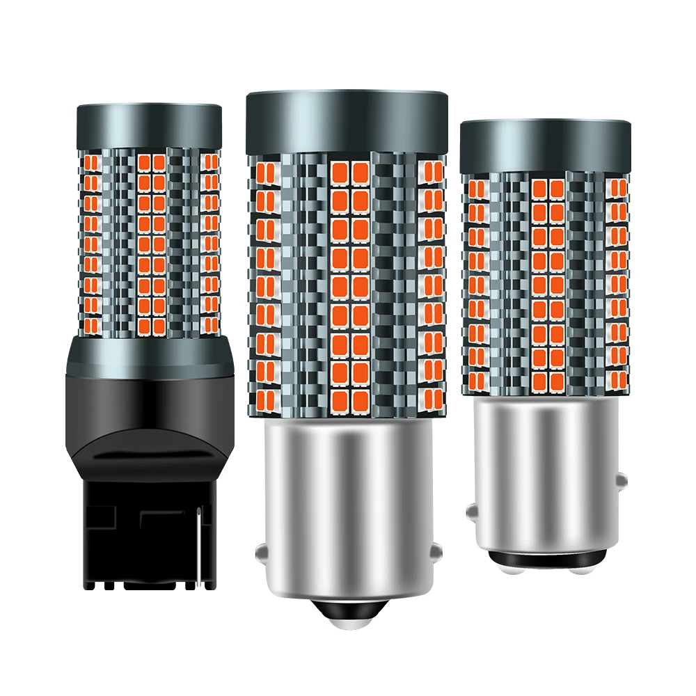 1 шт., автомобисветодиодный светодиодные лампы Canbus 1156 BA15S P21W 1157 BAY15D P21/5W 2016-126SMD 7440 W21W T25 3157 7443 W21/5W