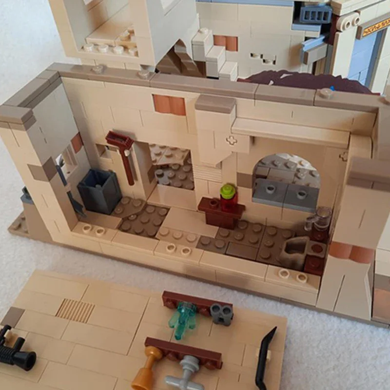 Фото 3187 деталей MOC: Конструктор «Кантина Коронета» (Star Batter Cantina), модульная архитектурная модель, строительные блоки, подарок на день рождения, игрушка для самостоятельной сборки №3