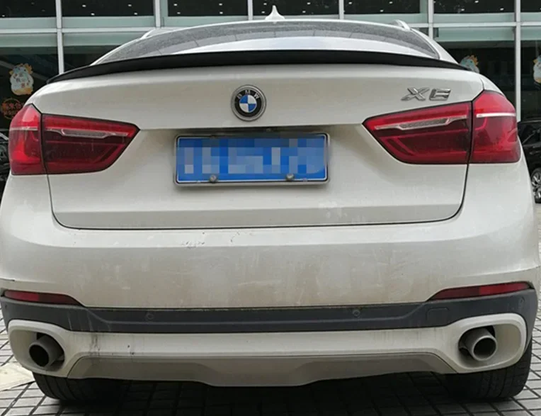 BMW F16 Автомобильный задний спойлер багажника Комплект кузова Глянцевый черный MP
