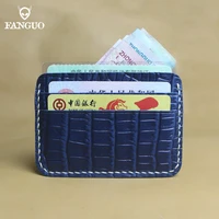 100 genuine leather card holder bag handmade cow leather credit card case id cards coin purse small mini card wallet