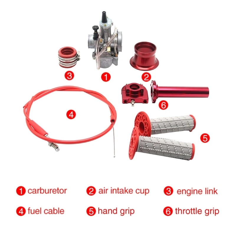 

Профессиональный Гоночный карб PWK набор карбюраторов 21 24 26 28 30 32 34 мм, алюминий и резина, простая установка для мотоцикла