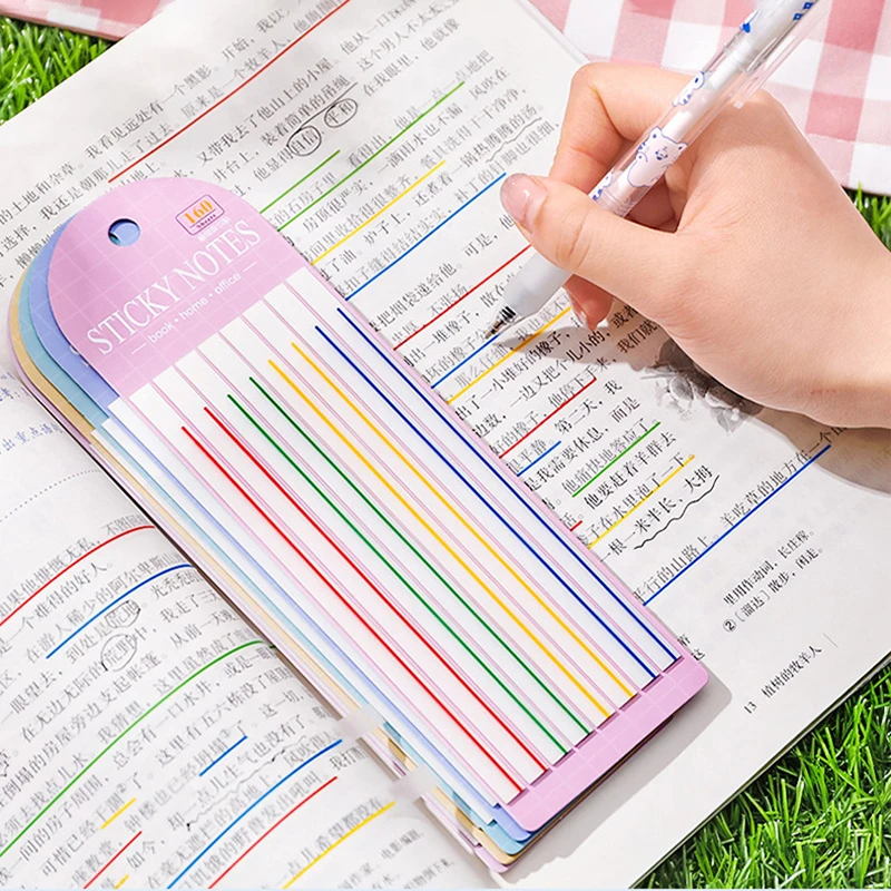 

Fluorescent Color Memo Pads Kawaii Index Tabs Flags DIY Jurnal Planner Bookmarks Sticky Notes Korean Stationery Stickers Office