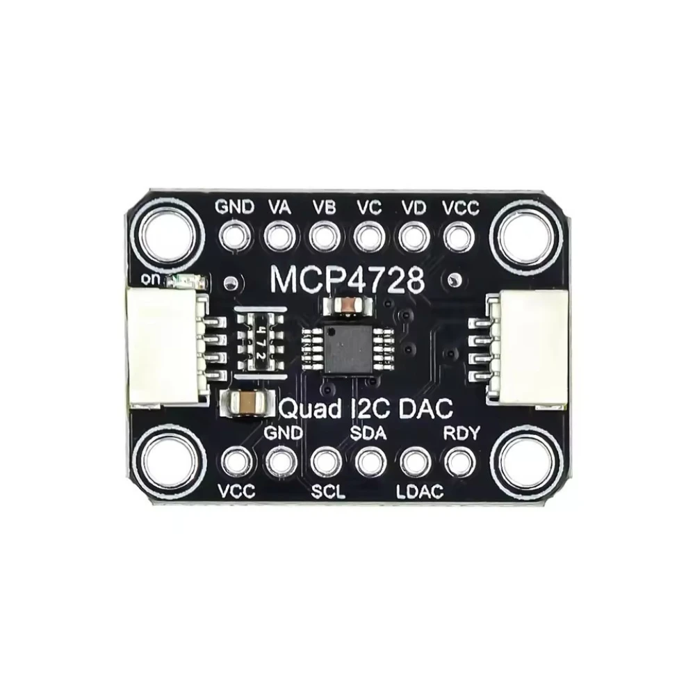Фото MCP4728 4-канальный модуль ЦАП I2C EEPROM STEMMA QT Qwiic для Arduino №3