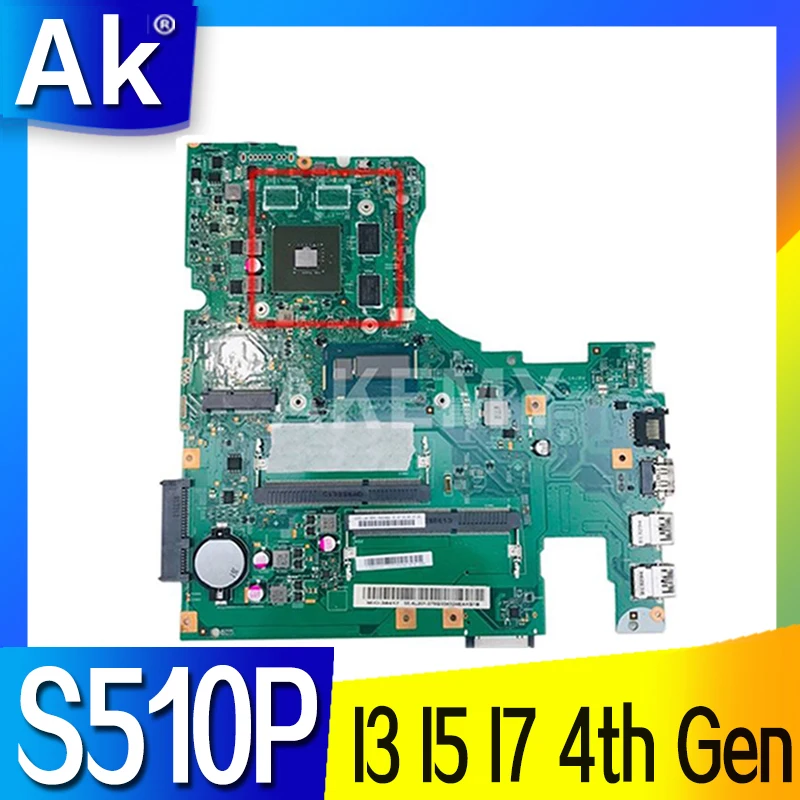 

Akemy 12293-1 Motherboard For Lenovo S510P LS41P LS51P Laptop Motherboard Mainboard I3 I5 I7 4th Gen CPU GT720M 2G DDR3