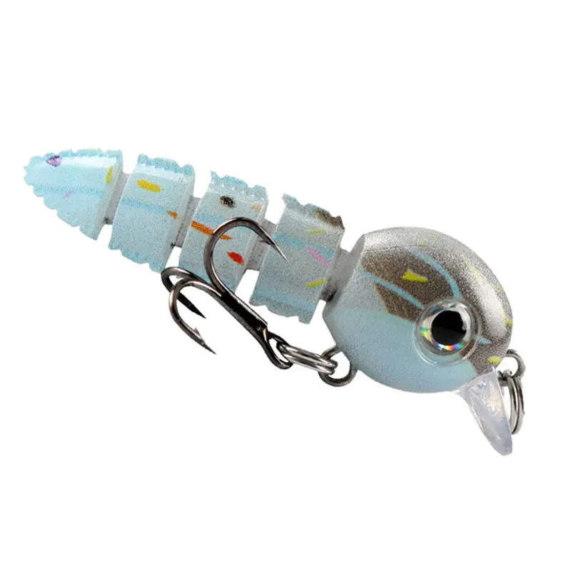 

AS Casting Wobbler Muti-Section Jointed Soft Warm Lure Fishing Bait Treble Hooks Hard Crankbait Sinking Tackle Pesca Swim Bait