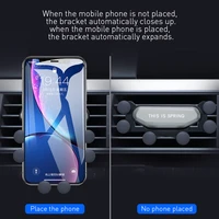 universal car phone holder support gps bracket gravity stand for iphone 13 pro xiaomi samsung vent mounting clip bracket gravity
