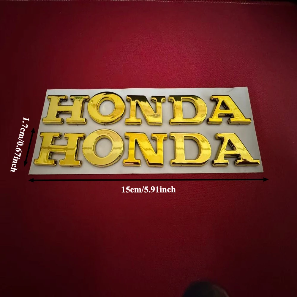 

Трехмерная гальваническая наклейка Honda с надписью HONDA, водонепроницаемый логотип для мотоциклов, подходит для моделей PCX160, CBR650 и других.