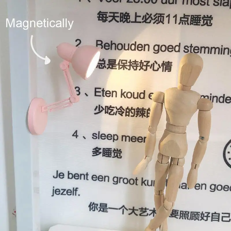 

Мини-декоративное освещение для чтения, детская игрушка, питание от аккумулятора, ночное освещение, энергосбережение, украшение комнаты, Складная Настольная Лампа