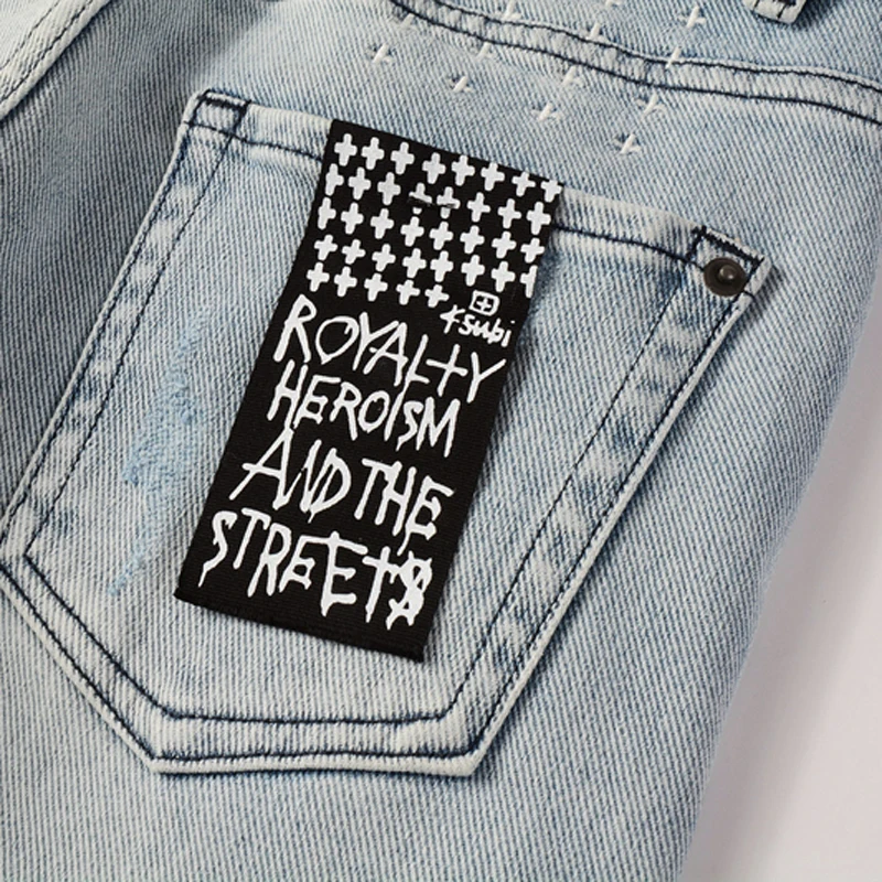 Джинсы рваные для мужчин и женщин зауженные