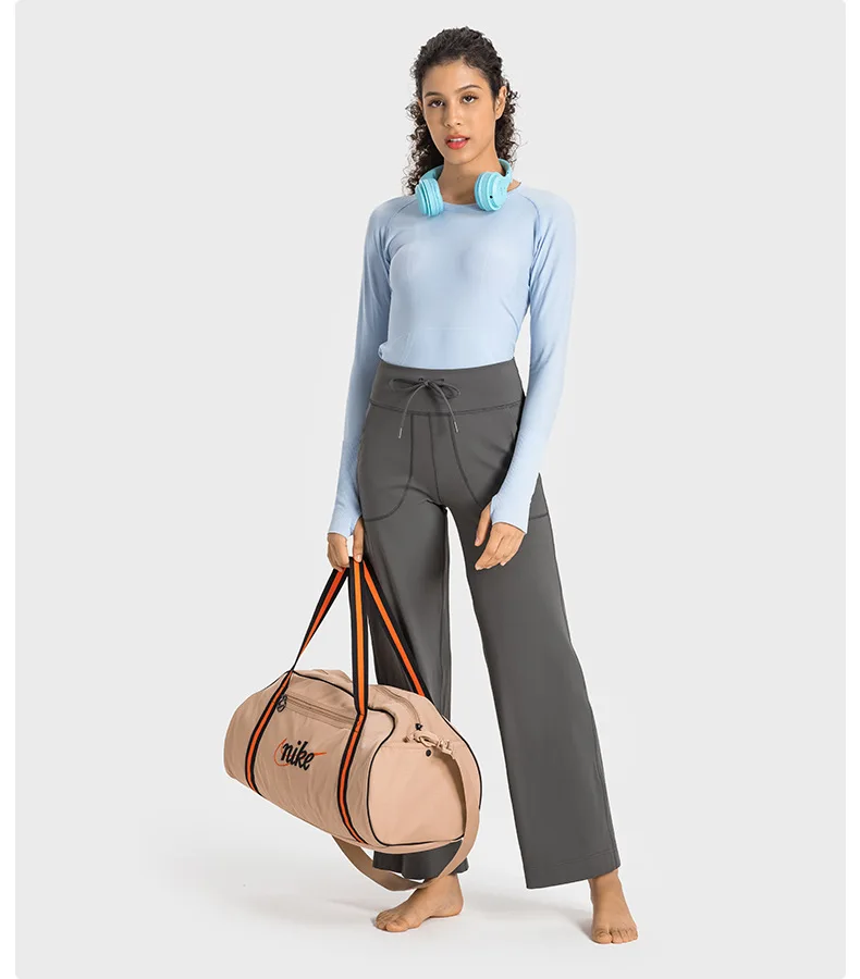 Lulunalan Leggings Gym Women's Pants Yoga Dance Fitness Sport Wide-leg Pants Women Clothing High Waist Bell Bottoms Home Tights