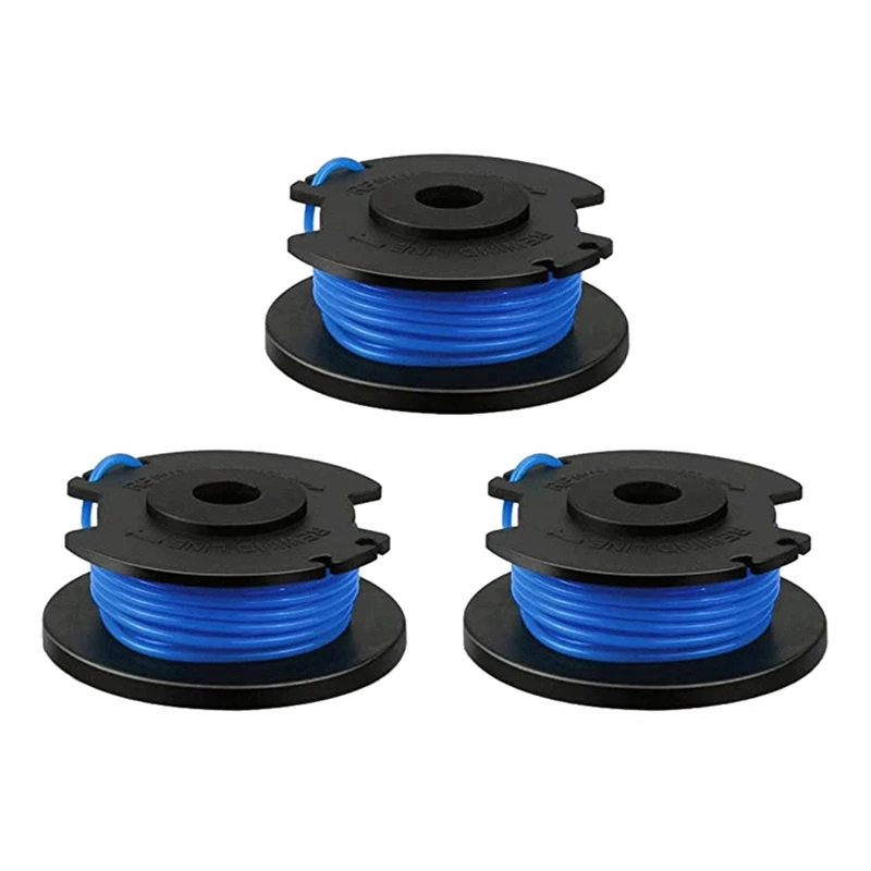 

3 Pack AC14RL3A Autofeed String Trimmer Spool Line For Ryobi One+ 18V 24V 40V Cordless Trimmers, 11Ft 0.065 Inch