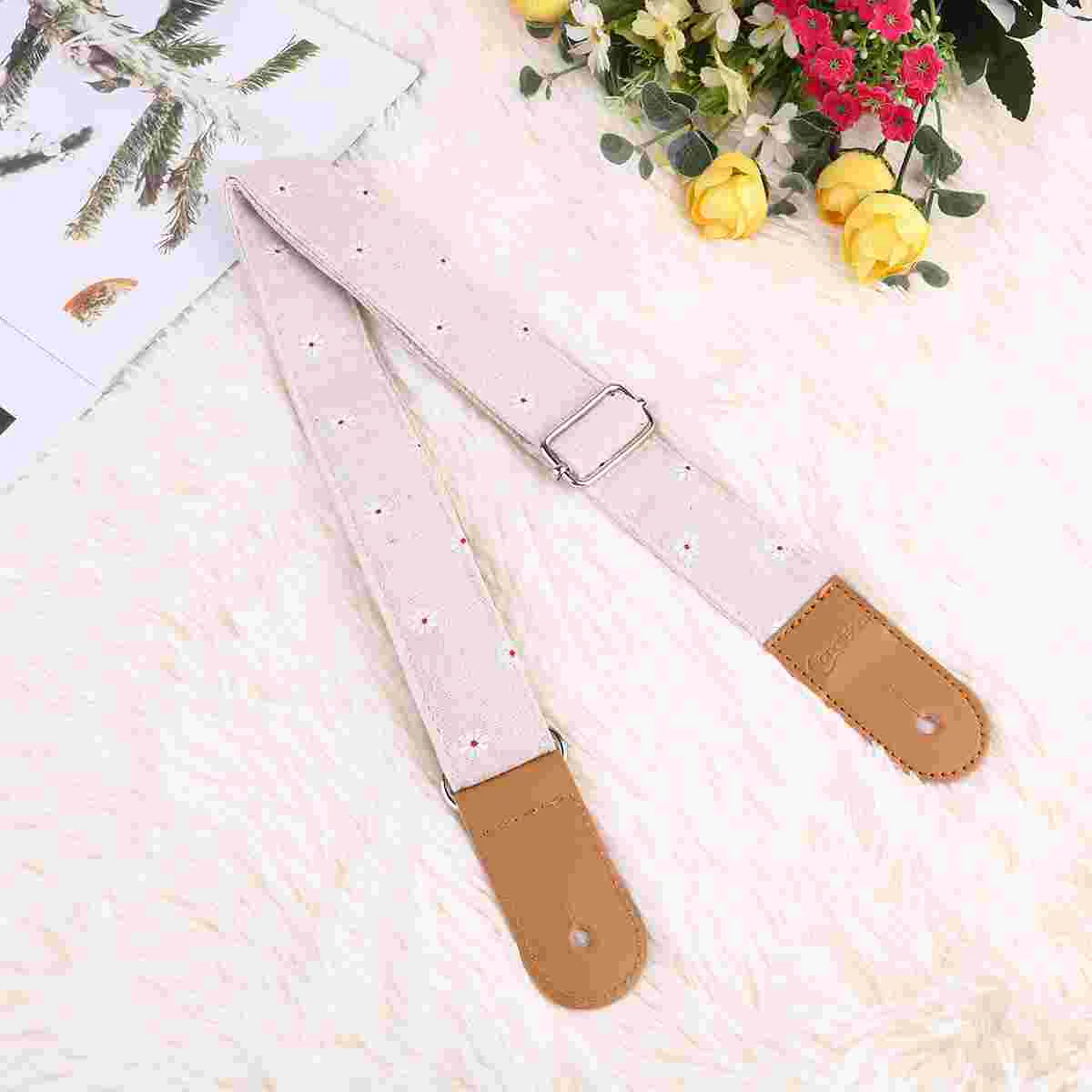 

Ukulele Strap Cotton Guitar Adjustable Straps Crochet Electric Accessories